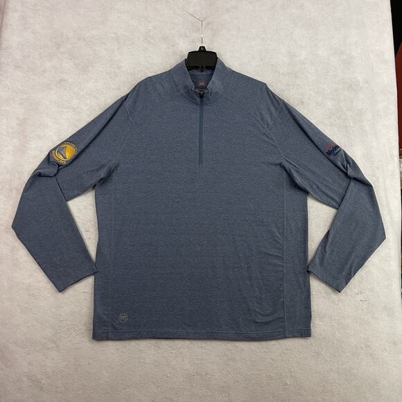 Travis Mathew 1/4 Zip Golf Pullover Shirt Mens XXL Golden State Warriors Modelo - Picture 6 of 10